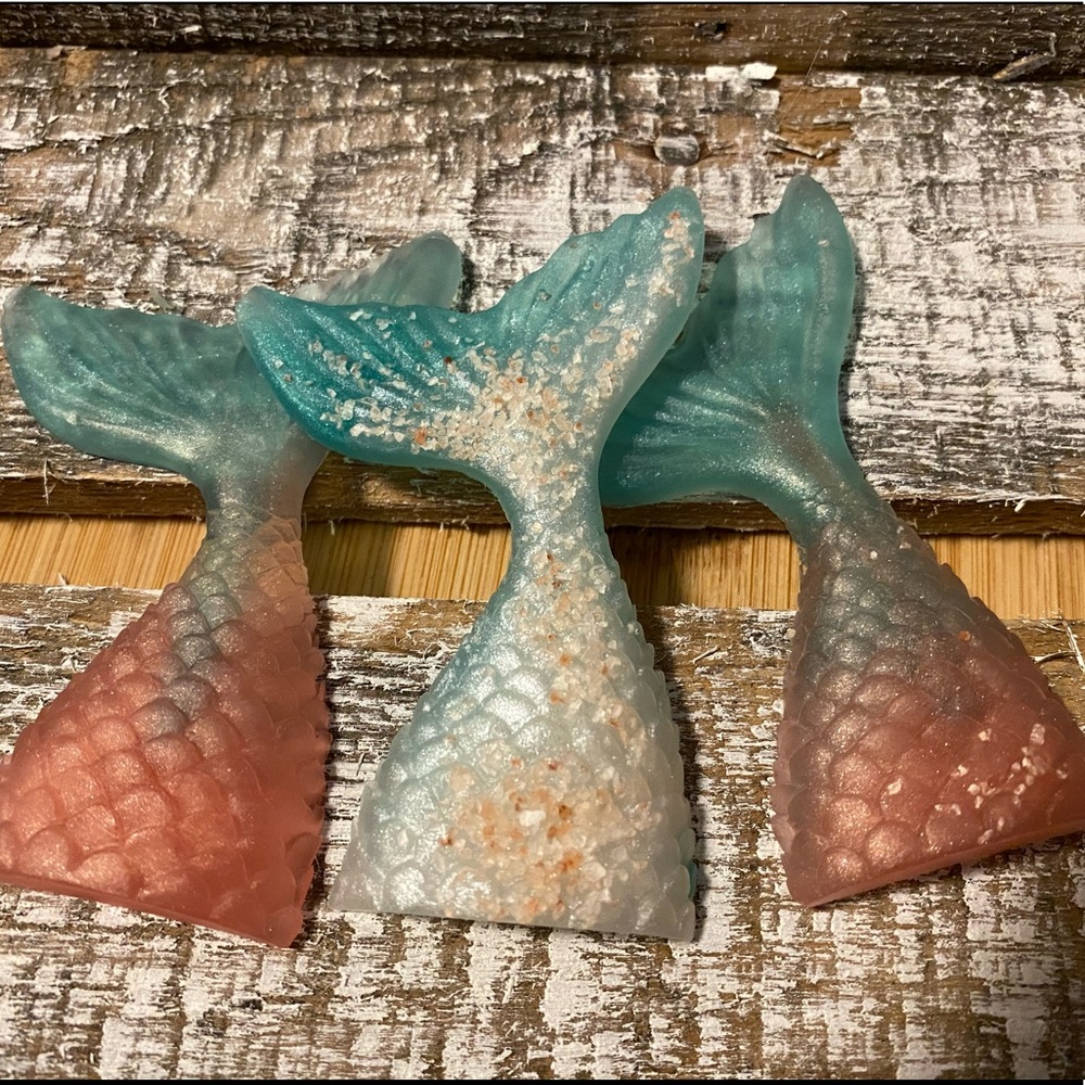 Beautiful Organic Sandy Mermaid tail soap 🌴🌺